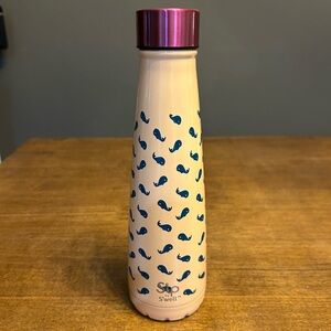 S’ip by S’well Stainless Steel Pink Whale Watch 15 oz Water Bottle